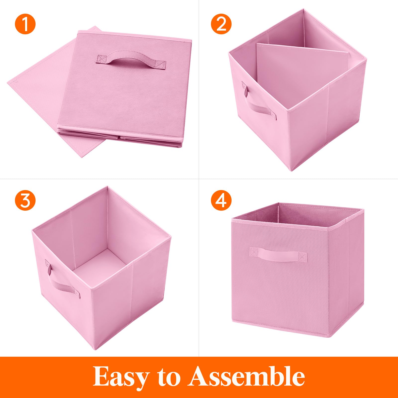 Lifewit Storage Cubes nonwoven fabric offers durable, breathable storage.