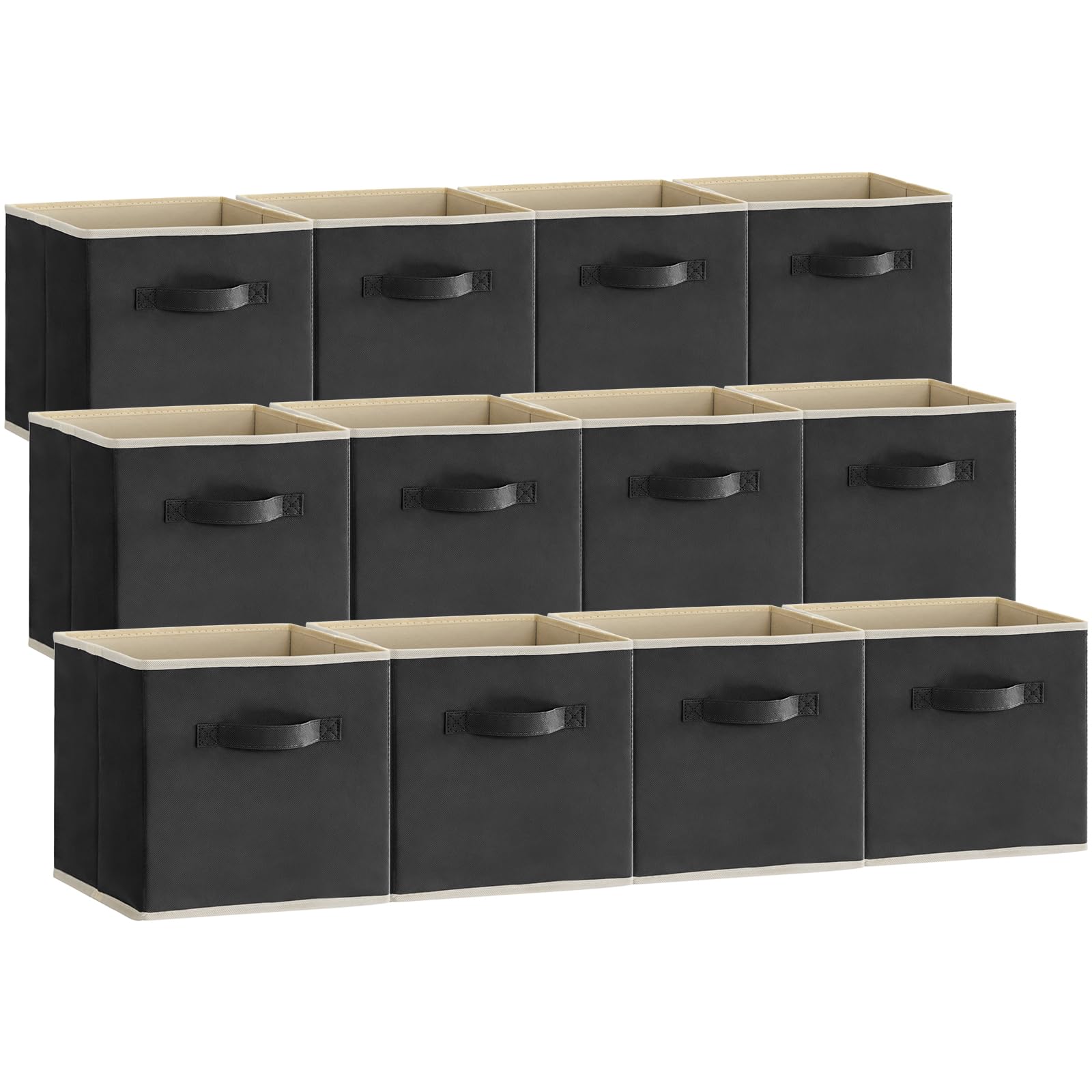 Lifewit Storage Cubes on a shelf organize magazines and sundries.