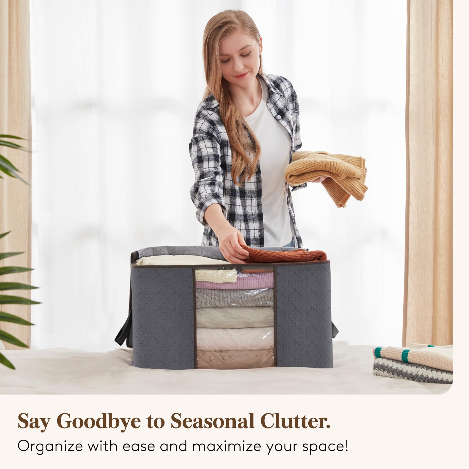 Lifewit versatile storage for clothes and bedding