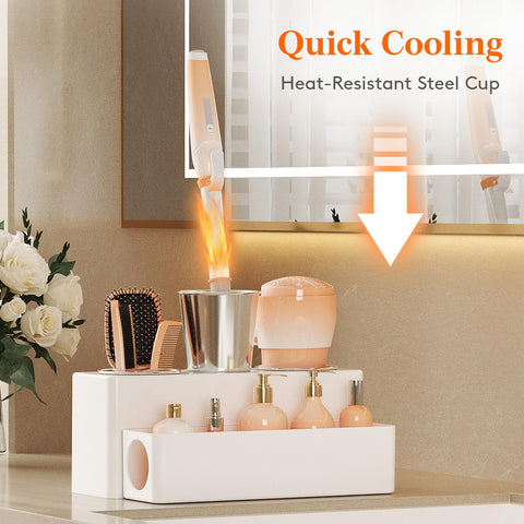 Lifewit three heat-resistant cups cradle hot tools for safer cooling