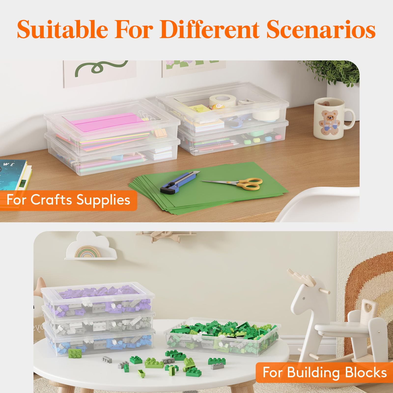 Lifewit travel-friendly storage box is durable for home, school, or office.