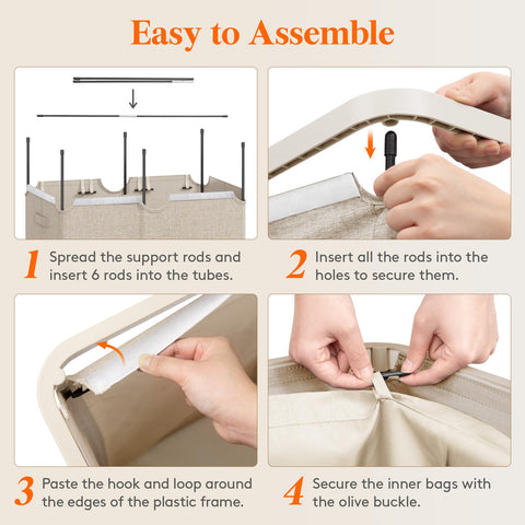 Lifewit basket with reinforced side handles for safe carrying.