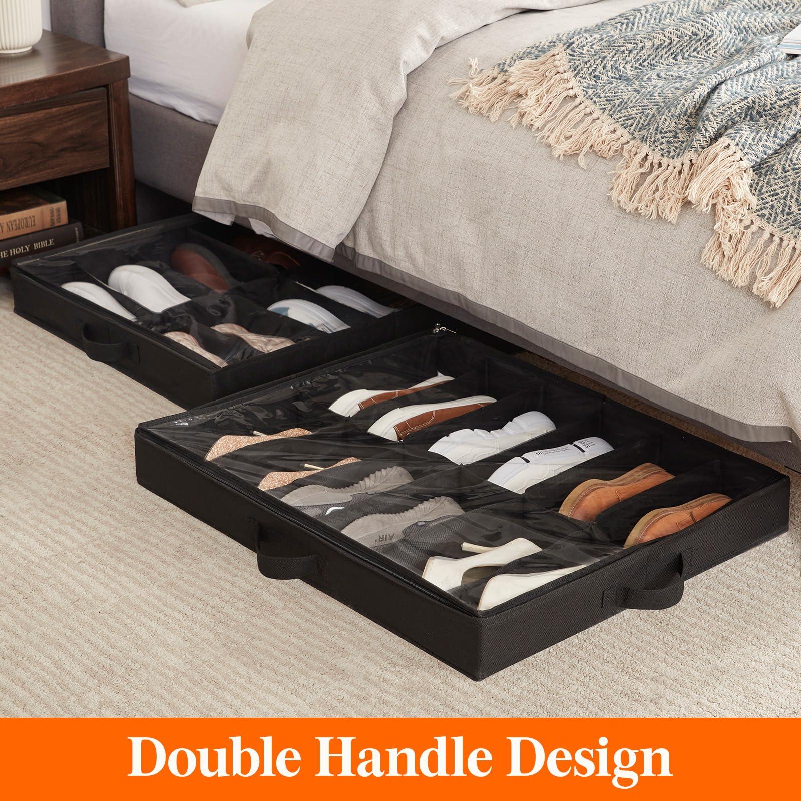 Lifewit three organizers together offering 36-pair capacity for footwear