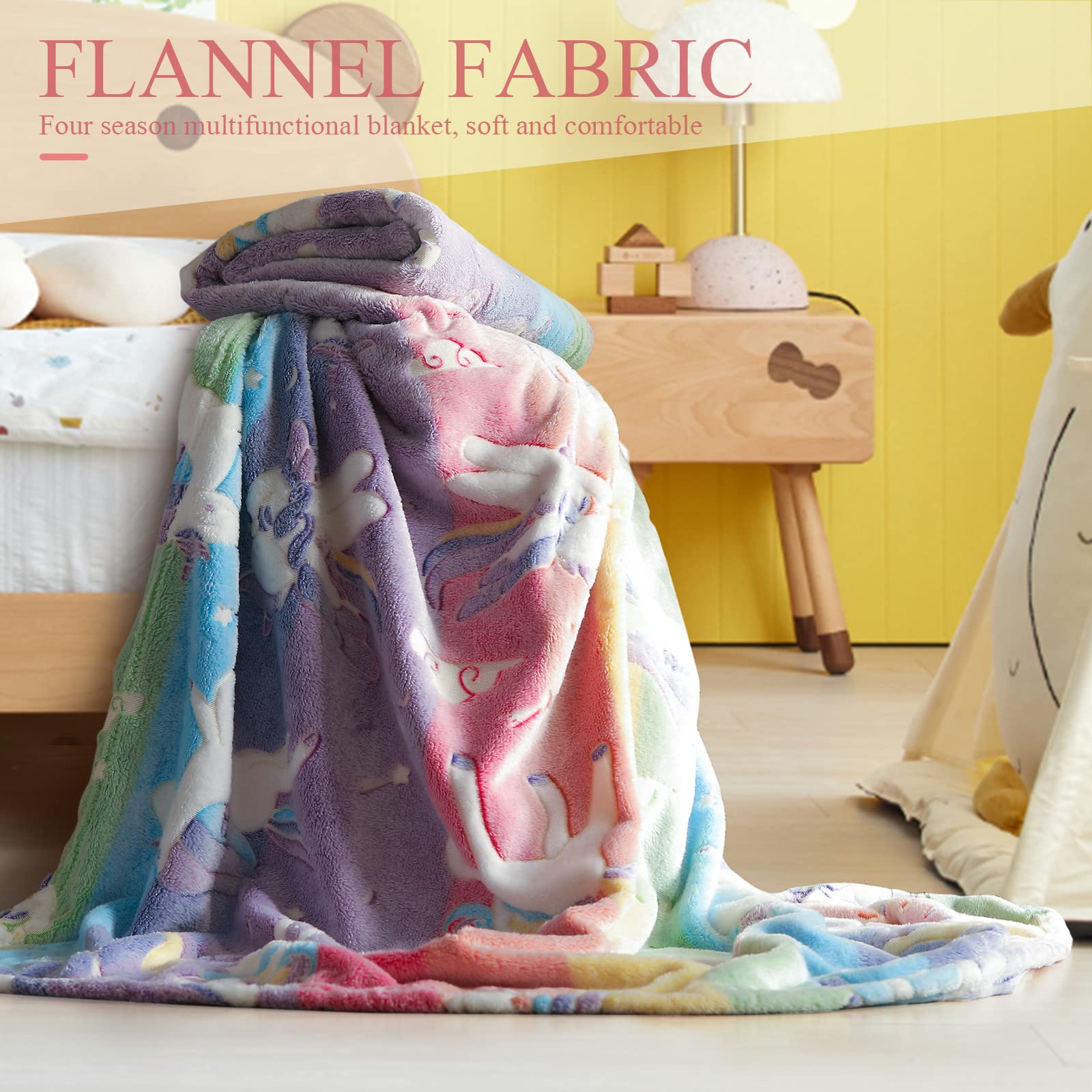 LIFEYJ 50x60-inch-kids-blanket offers roomy cuddling for sleepovers.
