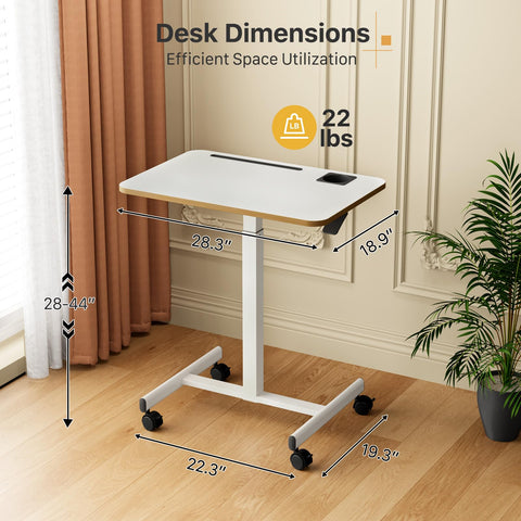 Liftsync desk hook and storage slots keeping essentials organized and reachable.