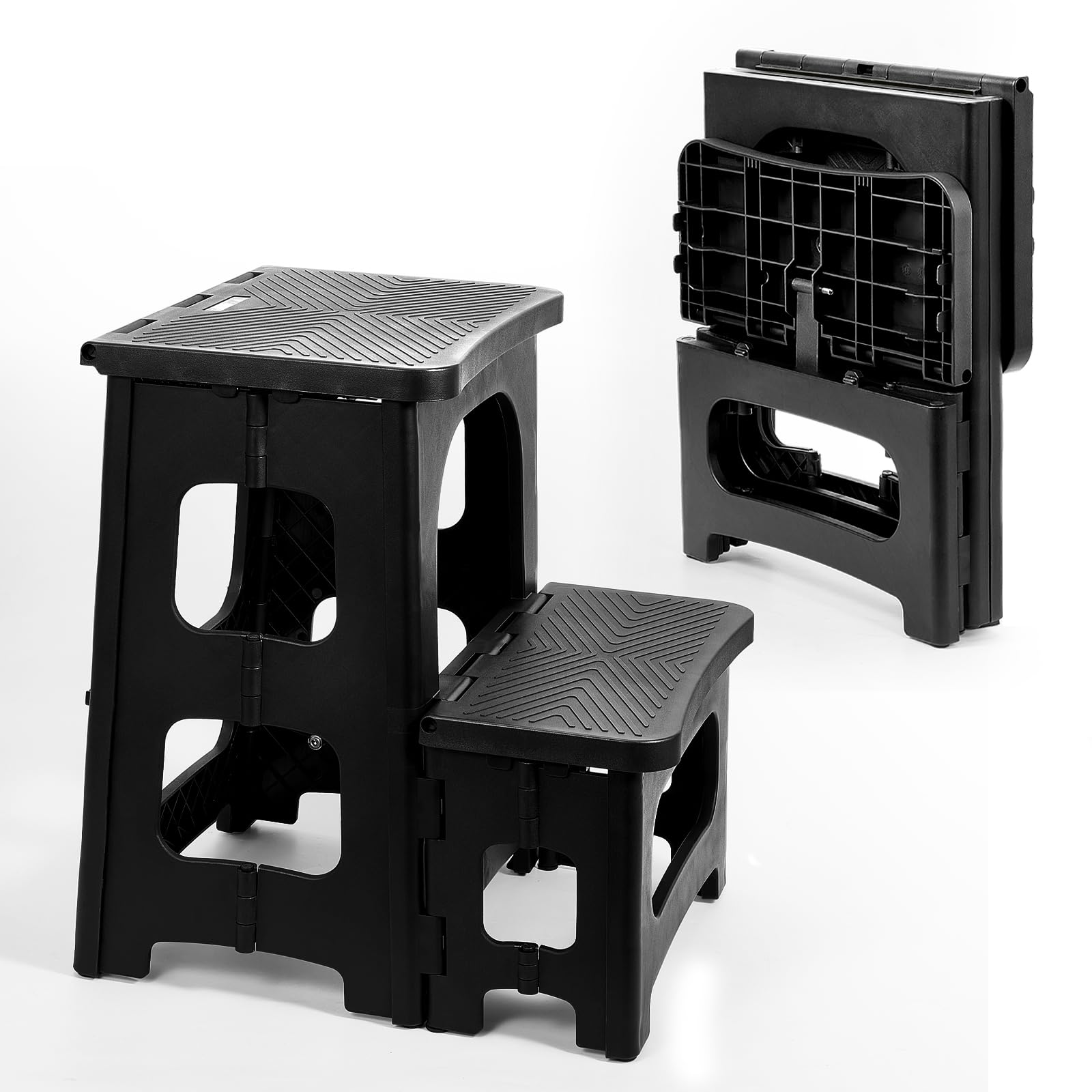 Ligebul 2-Step Stool foldable offers sturdy, portable support for everyday tasks.