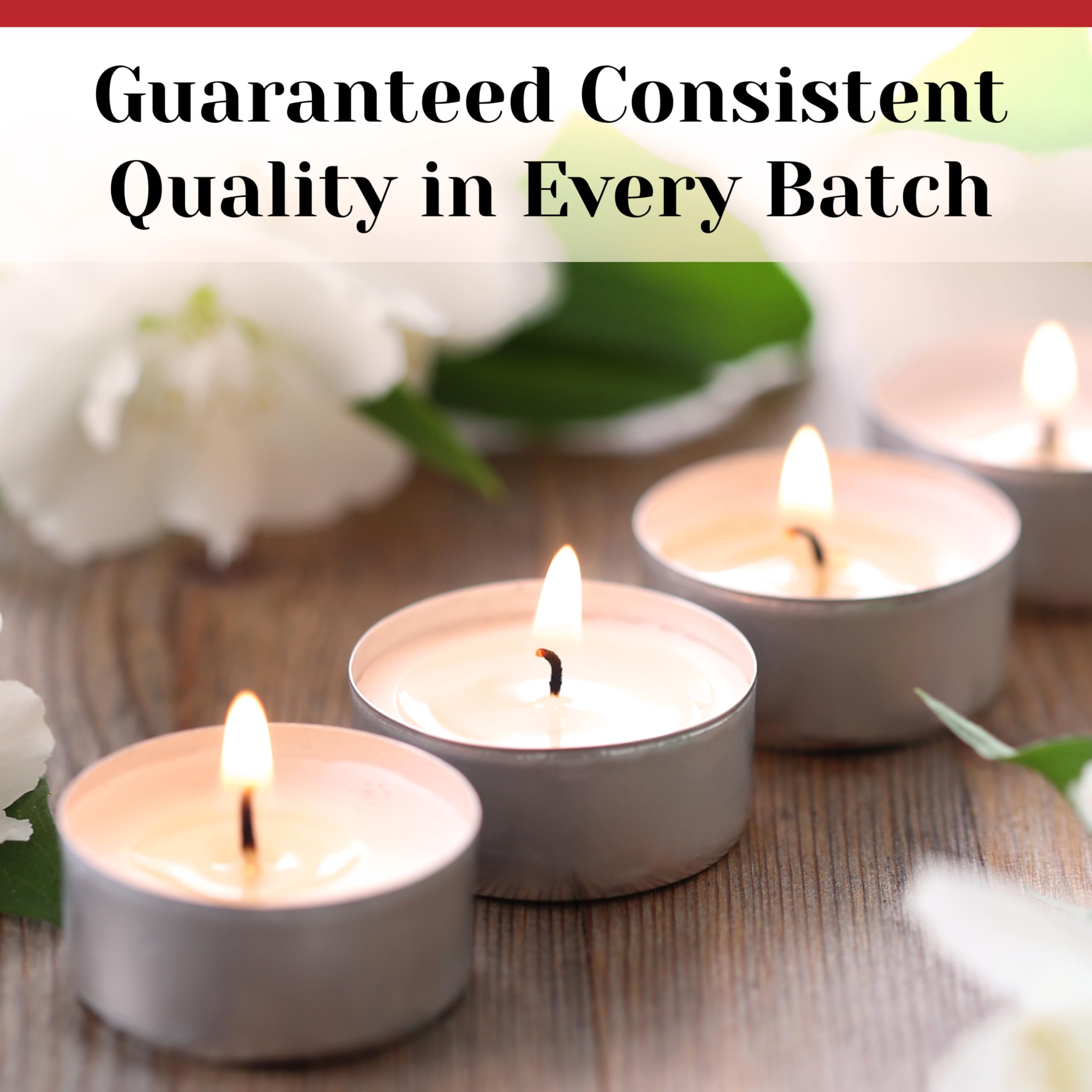 Light In The Dark PARNOO lead-free wick tea light for clean flame.