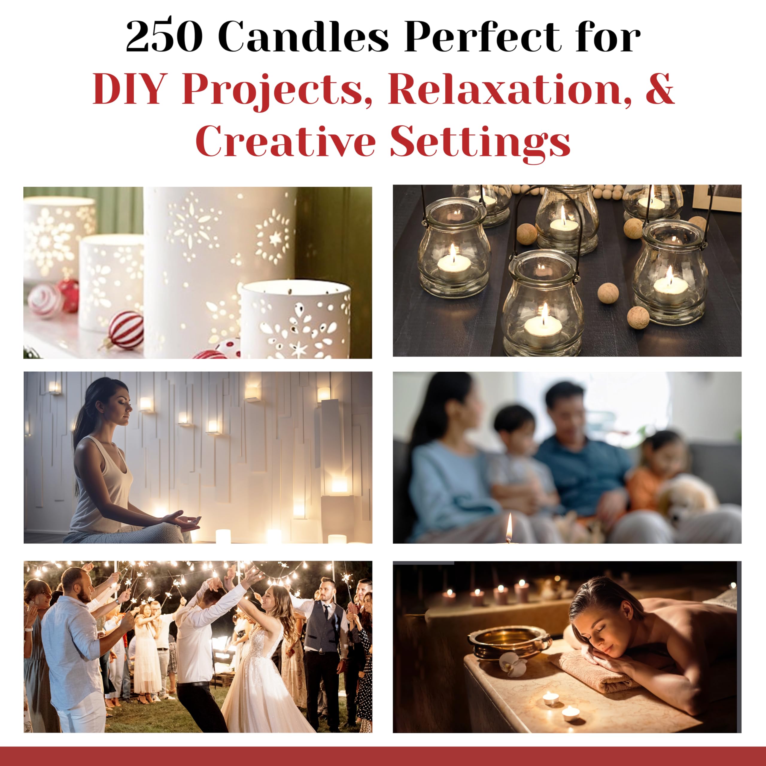 Light In The Dark romantic dinner tealights create intimate table lighting.