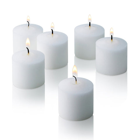 Light In The Dark spa votives provide a serene, fragrance-free glow.