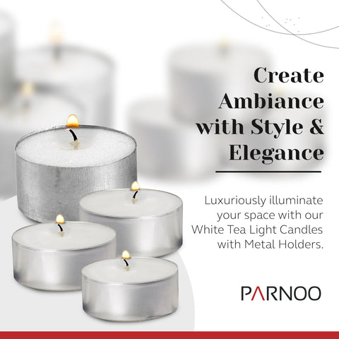 Light In The Dark unscented tealights burn clean with minimal soot