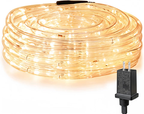 Lighting EVER LE 33ft rope light for outdoor 24V safety and ambiance on patios