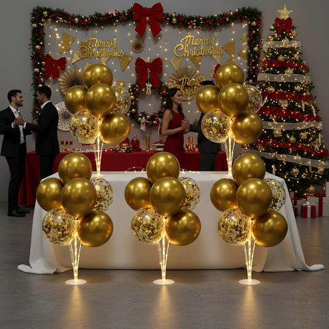 Lightsfever durable 12-inch balloons offer sturdy centerpieces without sagging.