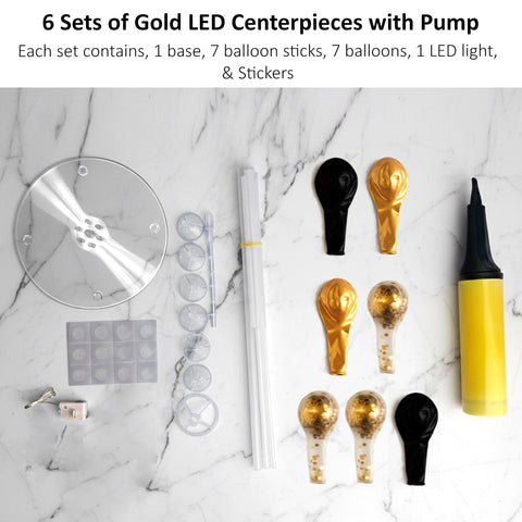 Lightsfever gold decor fits graduations, weddings, and birthdays with a luxe touch.