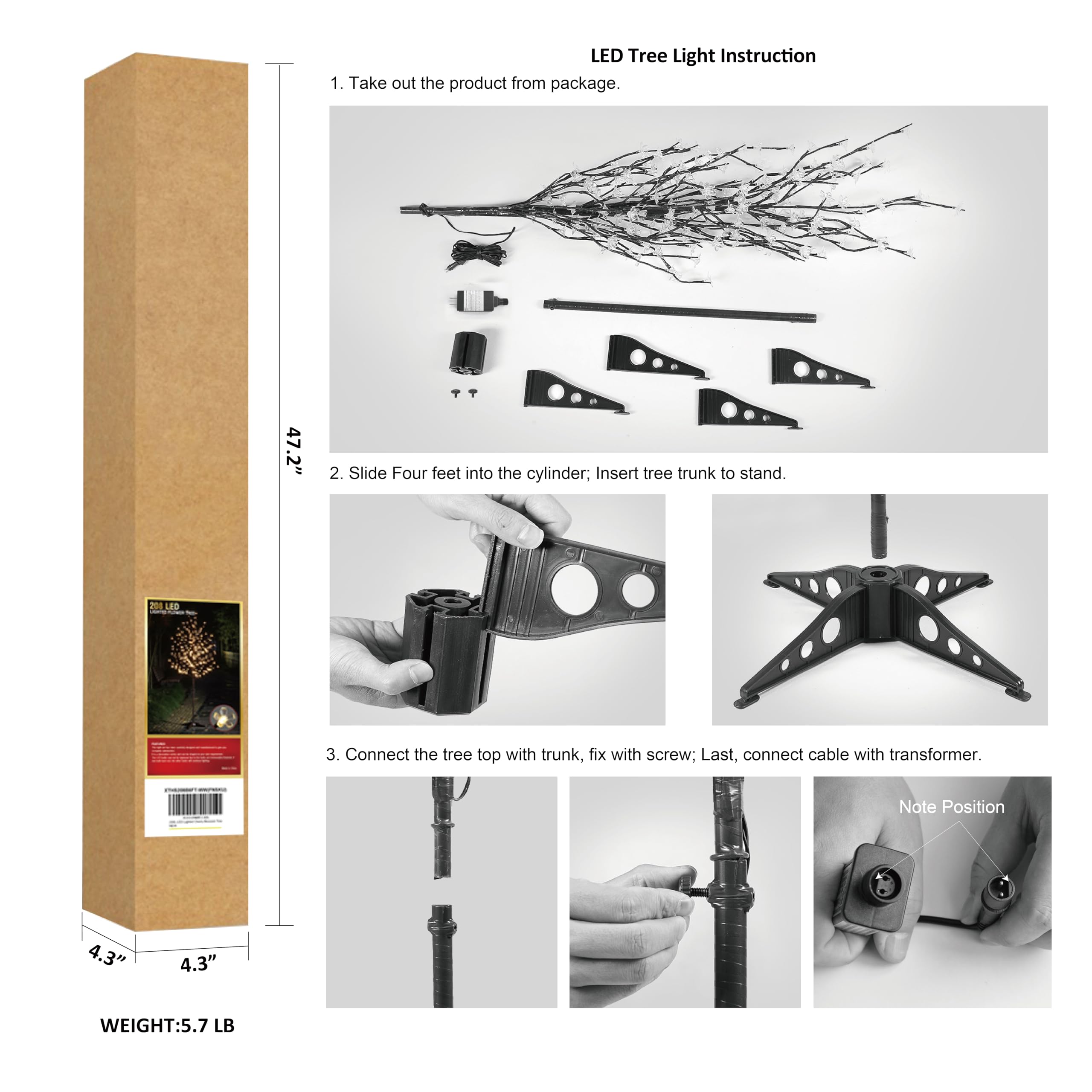 LightShare pre-lit tree invites compliments and doubles as a thoughtful gift.