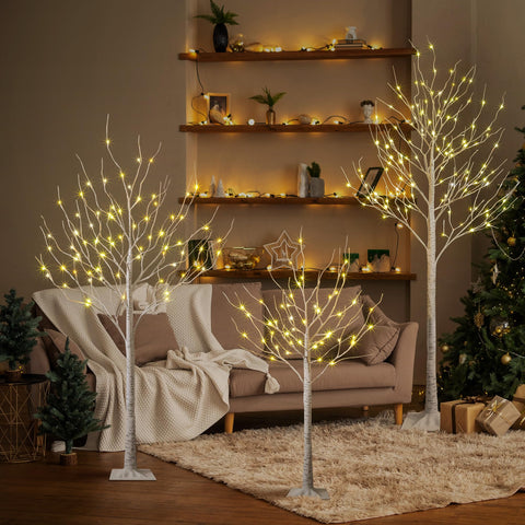 Lightshare LED Birch Tree Light Set 4ft branch lights enable flexible decor styling.