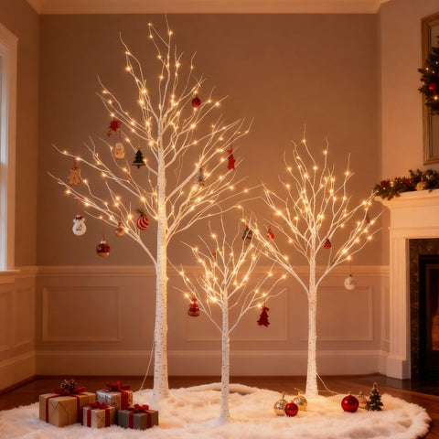 Lightshare LED Birch Tree Light Set 6ft branch lights offer customized arrangements.