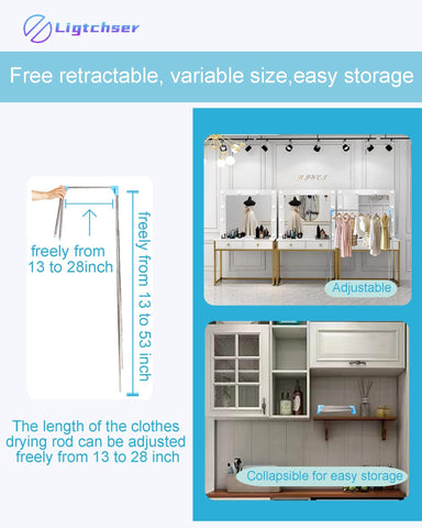 Ligtchser telescopic no-installation design ready to use