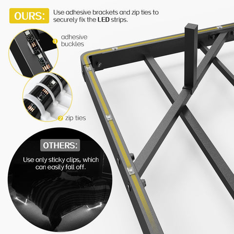 Liians no box spring needed with standard mattress compatibility