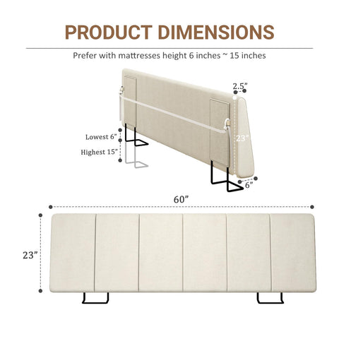 Liiwepo ergonomic headboard design showing curved support