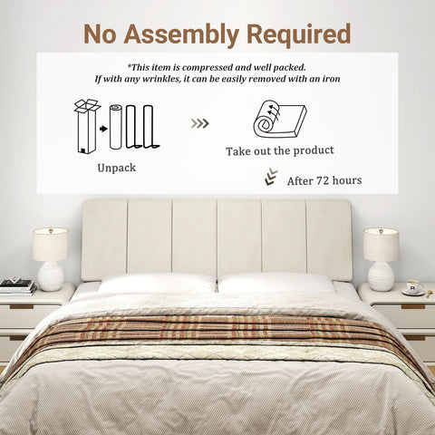 Liiwepo headboard with narrow top and wide bottom for comfort