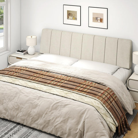 Liiwepo no-assembly headboard mattress-mounted design fits most frames.