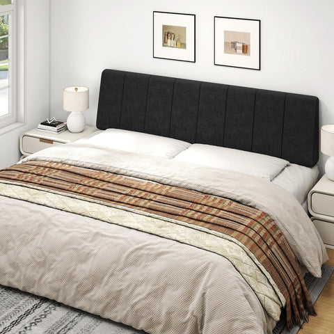 Liiwepo King Size Headboard in premium linen fabric feels soft and durable.
