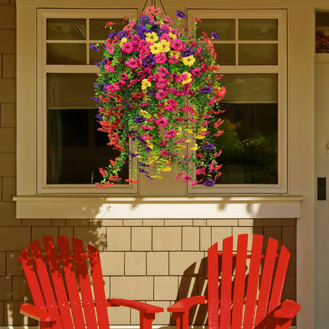 LikSoor UV-resistant silk blooms resist sun and rain for lasting vibrancy