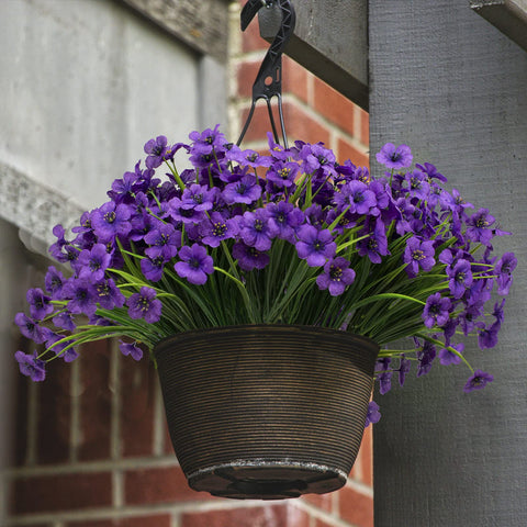 LikSoor UV-resistant artificial flowers close-up lifelike petals.