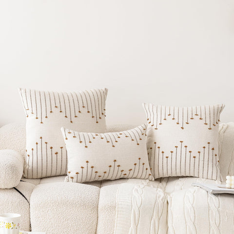 LILEPOY hidden zipper on boho pillow cover for clean look and easy filling