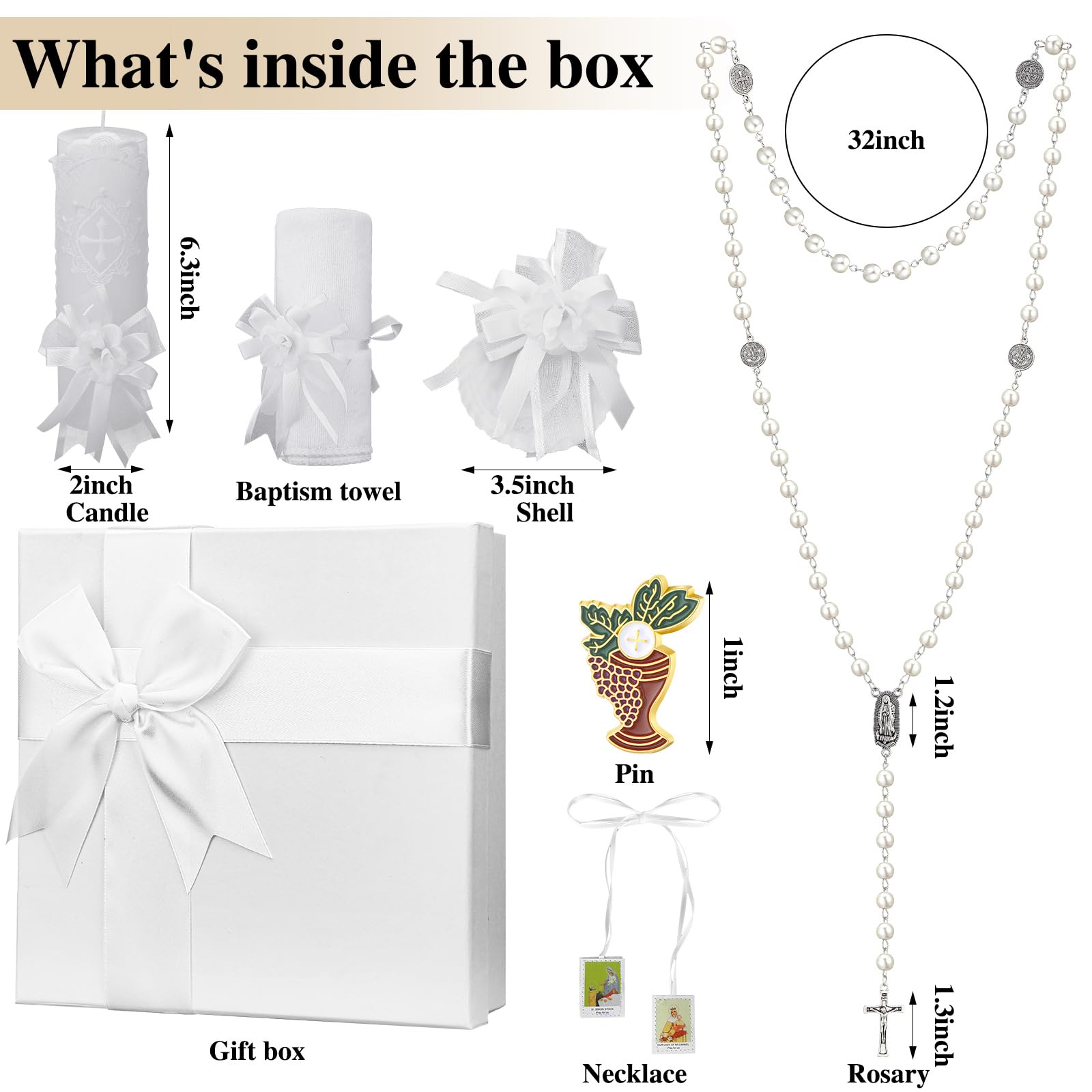 Liliful baptismal shell serves as a timeless ceremony accent and memento