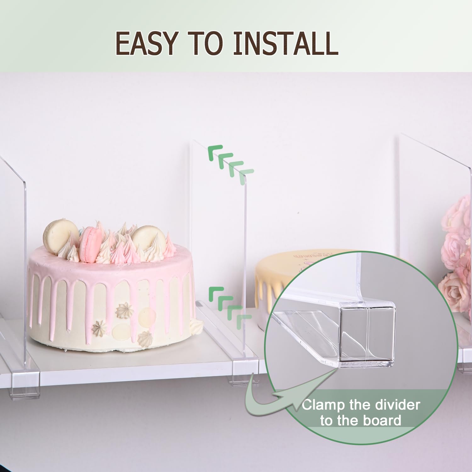 Liliyab bedroom storage solution with defined shelf boundaries.