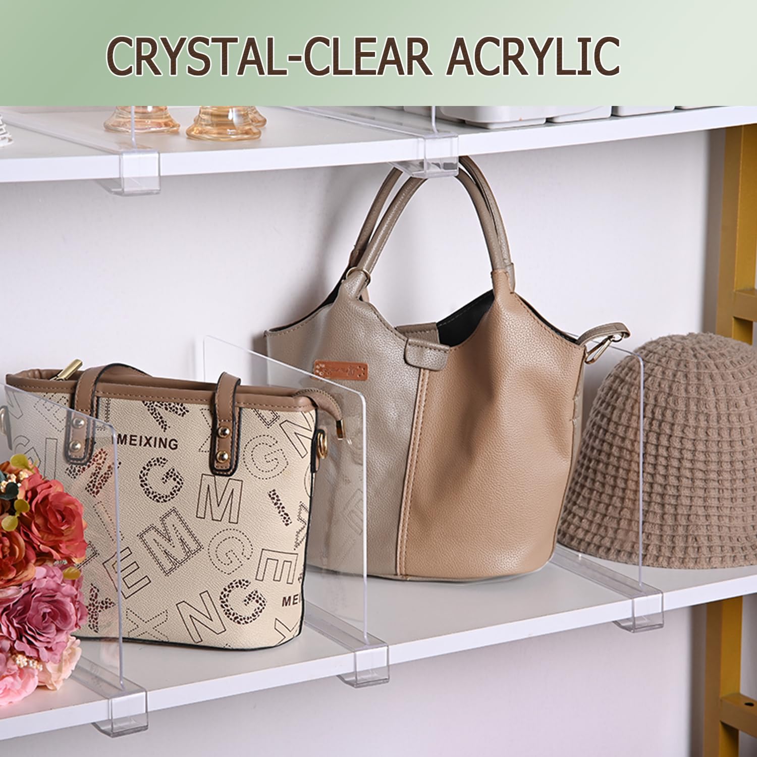 Liliyab shelf dividers snap on easily without tools for fast setup.