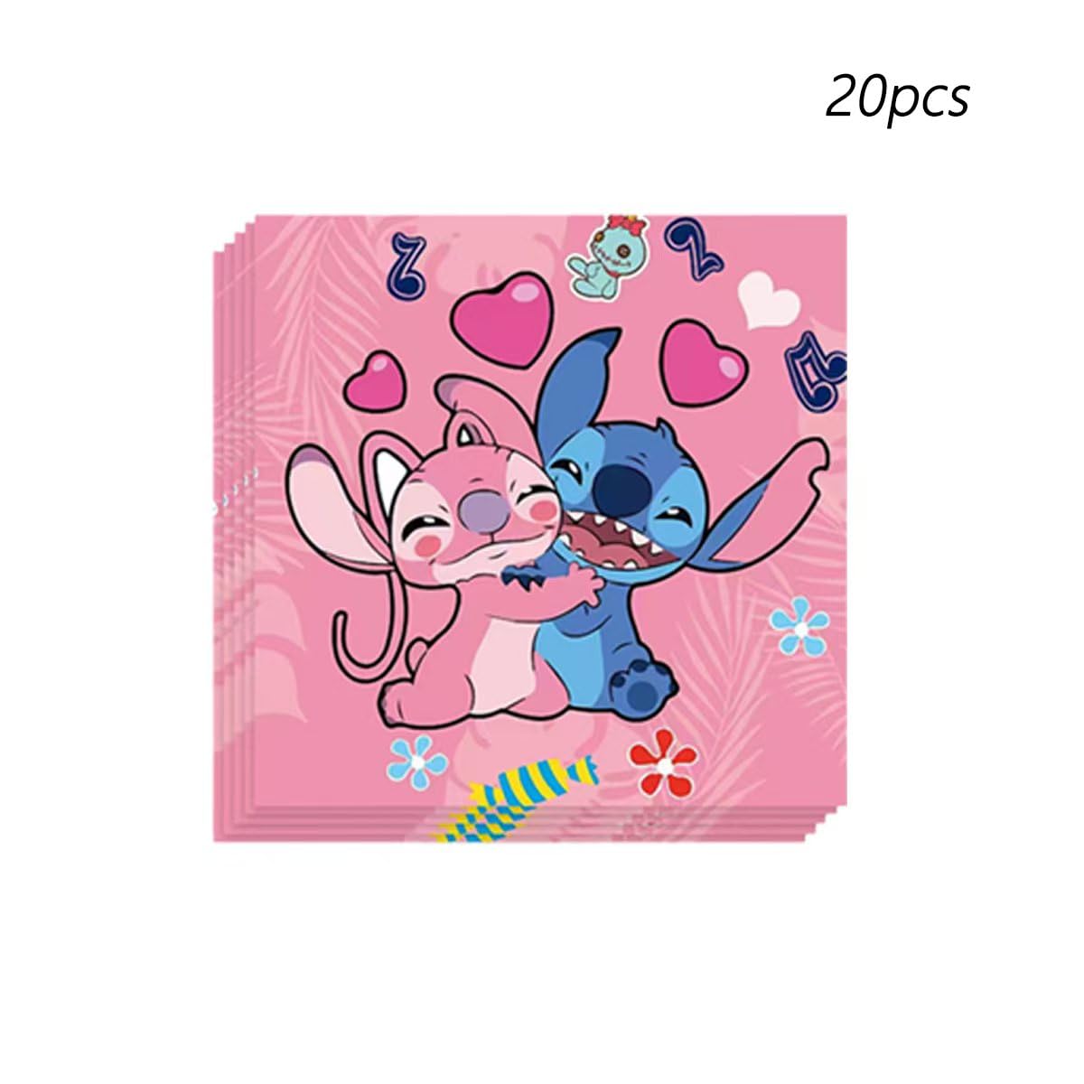 Lilo and Stitch cups featuring pink stitch print for fun beverages