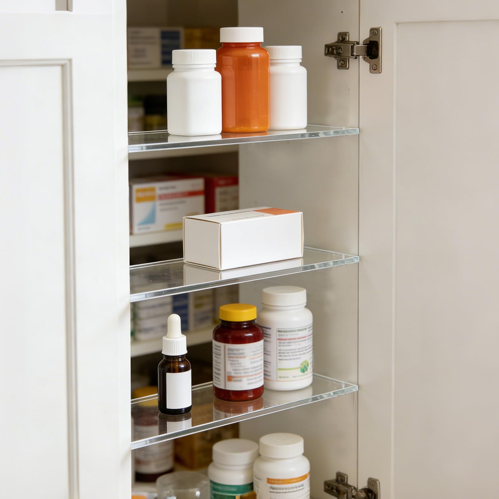 LILXIU humidity-proof acrylic shelves maintain performance in wet environments.