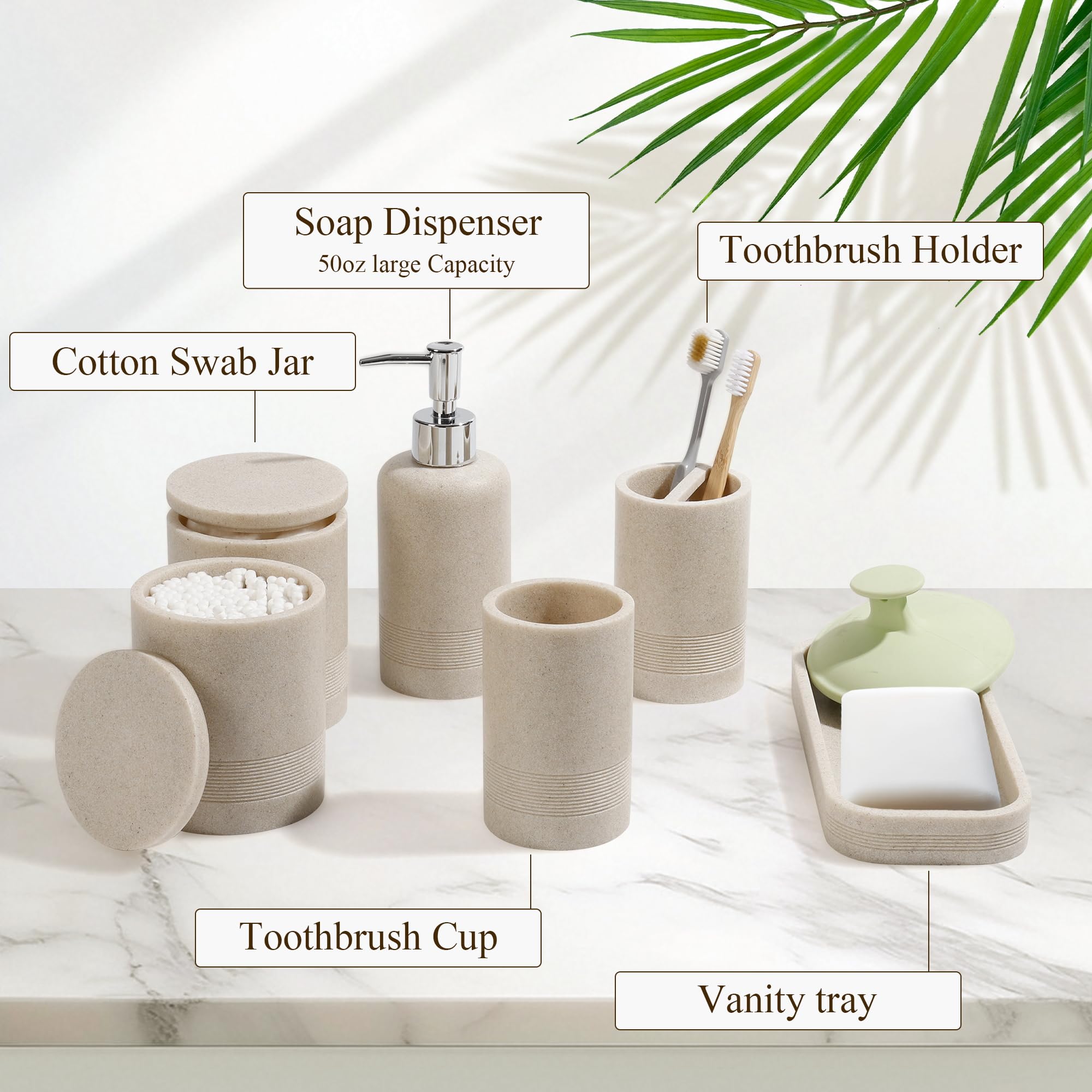 LIN CHUAN cotton swab jar stores small items within easy reach