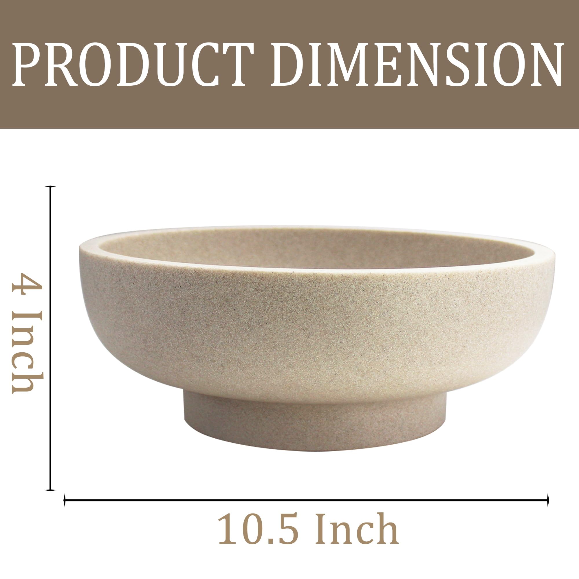 LIN CHUAN fruit bowl on kitchen counter showcases fruit while reducing clutter.