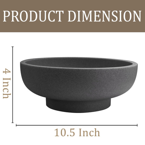 LIN CHUAN black resin bowl adds contrast in kitchens