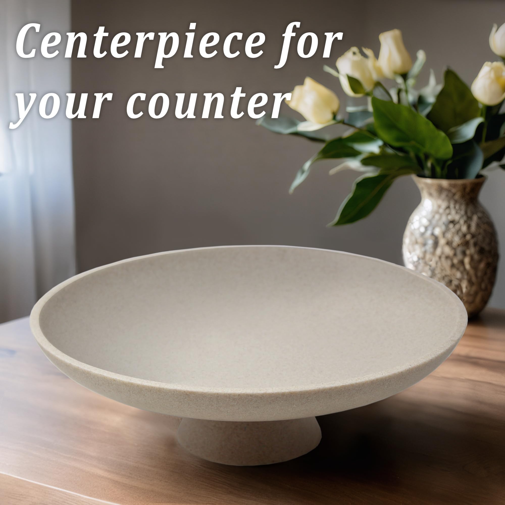 LIN CHUAN decorative bowl with fruit display on kitchen counter boosts everyday appeal.