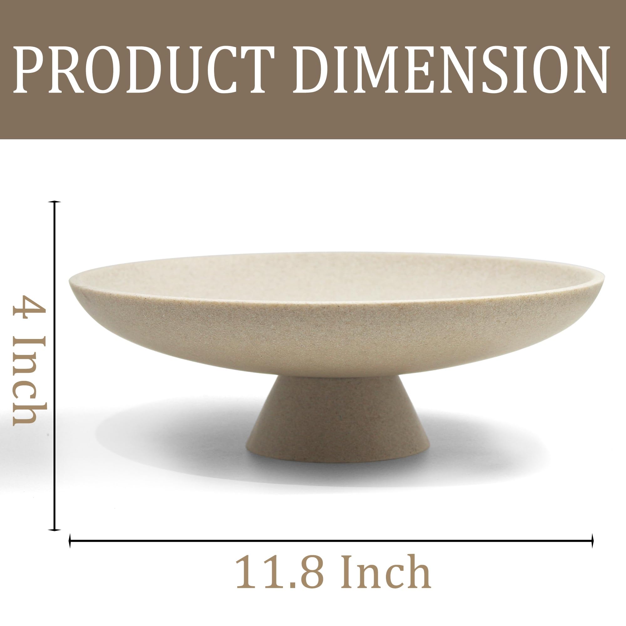 LIN CHUAN durable resin bowl in beige, matte black, and cement finishes complements many interiors.