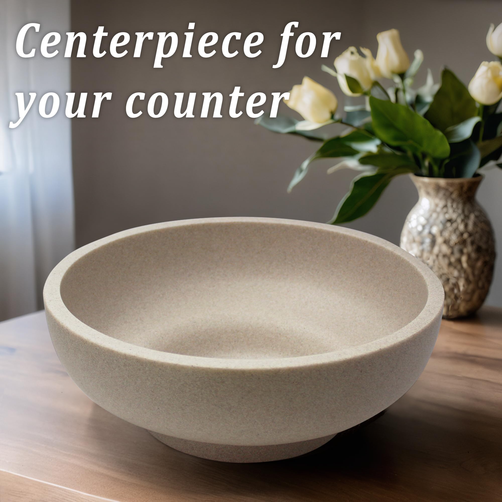 LIN CHUAN large decorative bowl in black as a modern centerpiece and everyday catch-all.