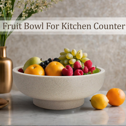 LIN CHUAN large decorative bowl in grey complements modern decor while organizing small items.