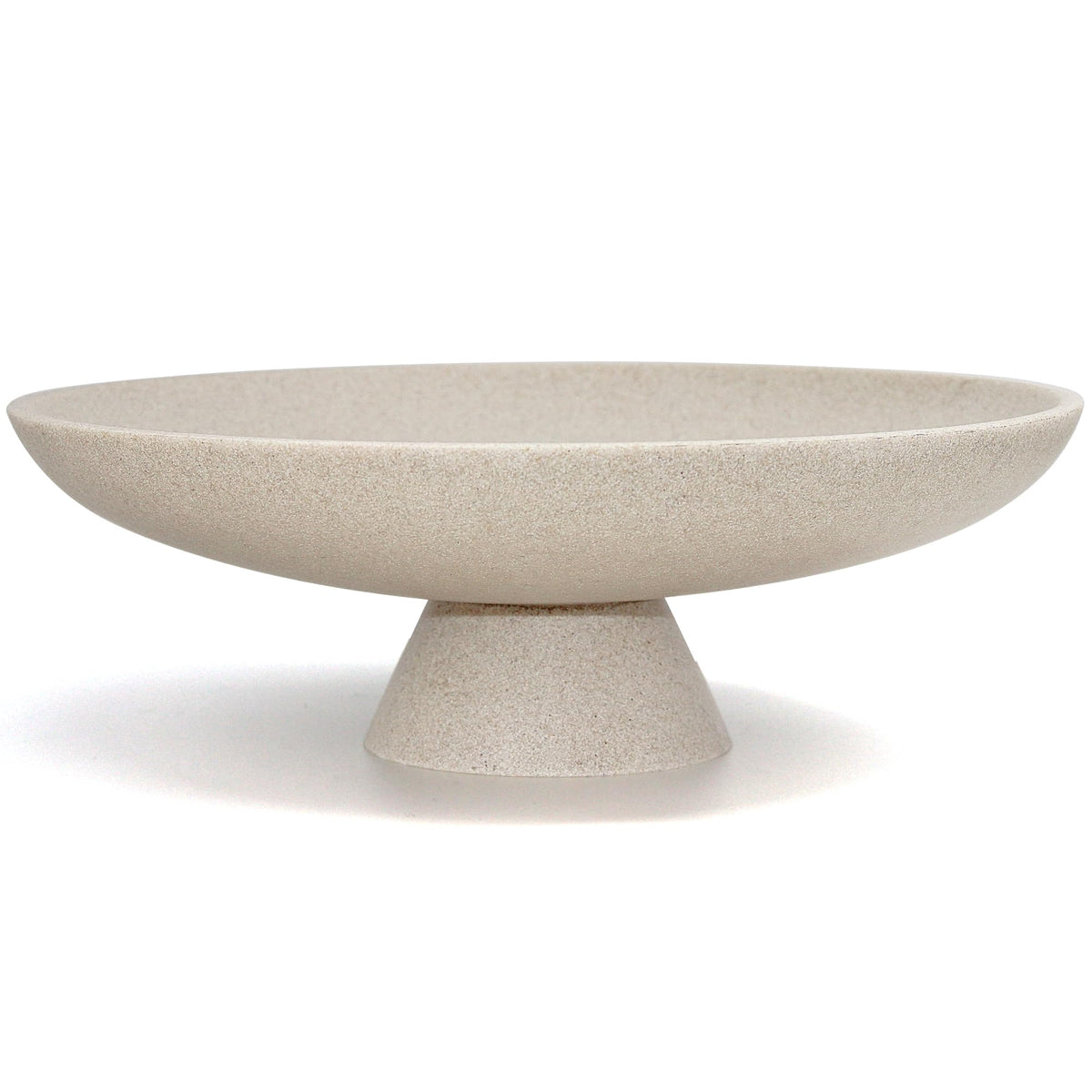 LIN CHUAN large decorative bowl on pedestal enhances a modern centerpiece.