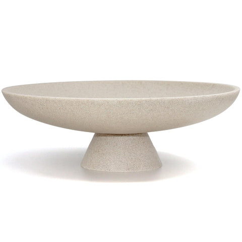 LIN CHUAN large decorative bowl on pedestal enhances a modern centerpiece.