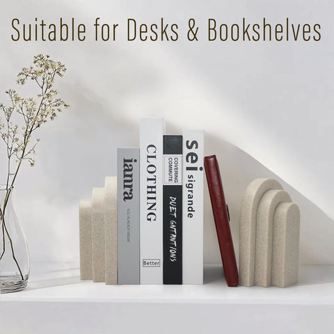LIN CHUAN modern beige bookends complement study or living room