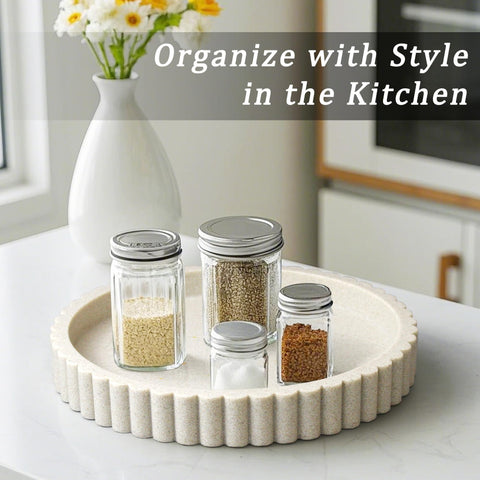 LIN CHUAN tray displaying candles and remotes for organization