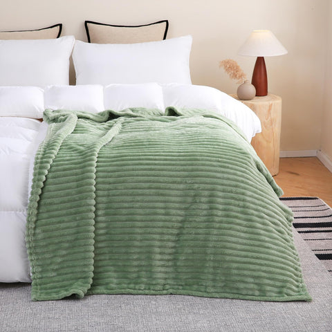 Linecooo striped design throw enhances living room decor