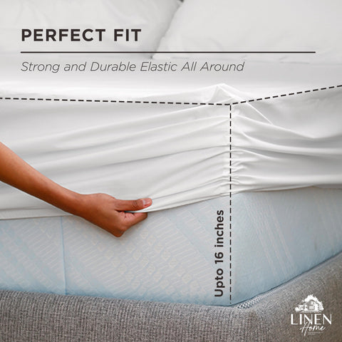 Linen Home crisp percale weave delivers cool, breathable nights and lasting durability
