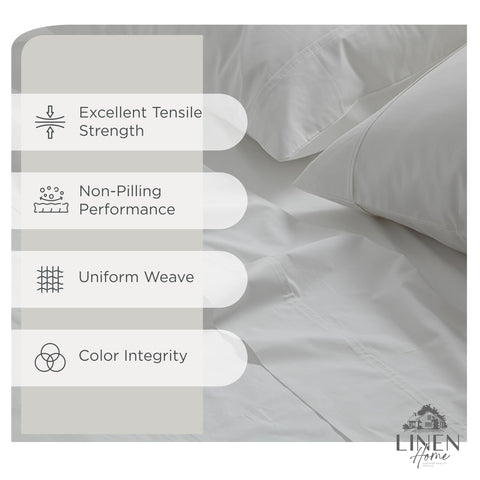 Linen Home king deep-pocket fitted sheet fits tall mattresses securely