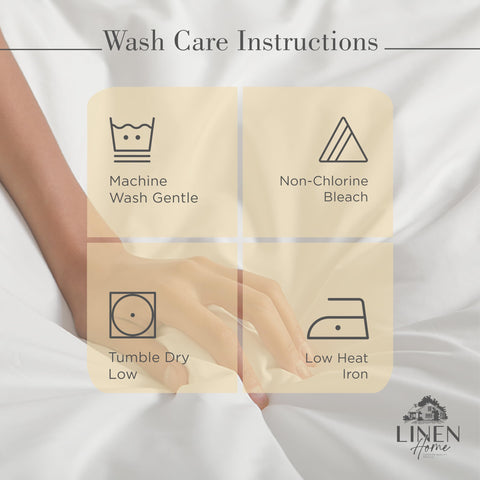 Linen Home ivory hem detail highlights premium z-hem finish