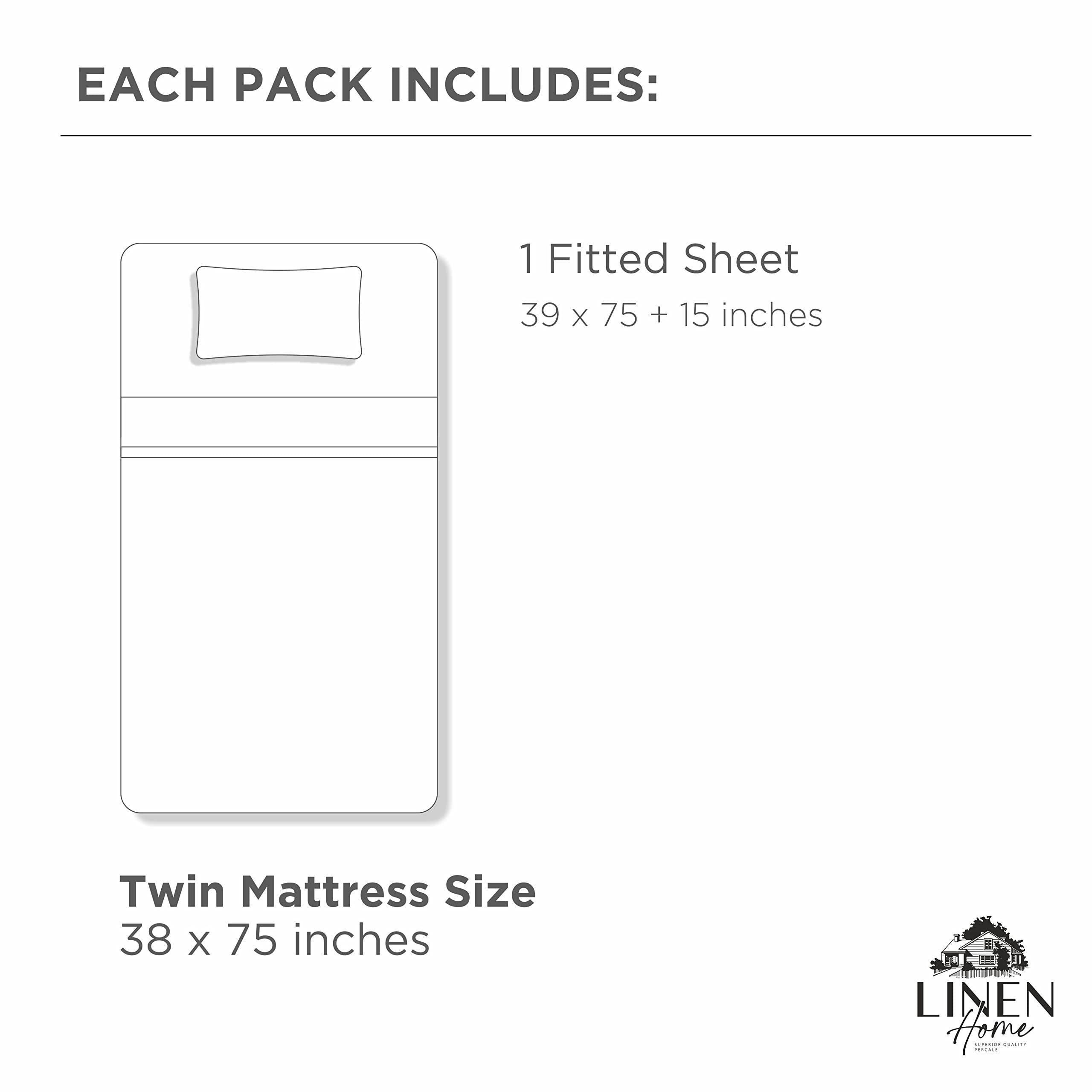 Linen Home long-staple combed cotton yarns indicate durability and softness.